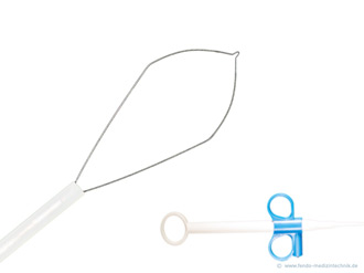 "Disposable Polypectomy Snare ""RHOMBUS"" Hybrid snare" ("Disposable Polypectomy Snare ""RHOMBUS"" Hybrid snare") &copy; www.fendo-medizintechnik.de