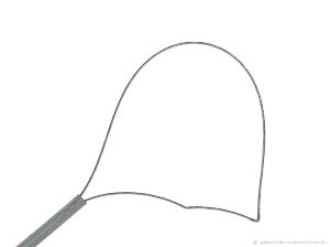Polypektomieschlinge, asymmetrisch (Polypektomieschlinge, asymmetrisch) &copy; www.fendo-medizintechnik.de